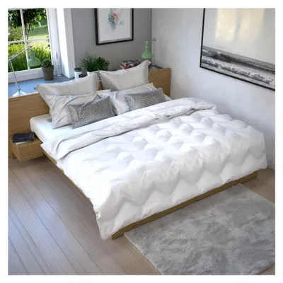Produktbild von Bettdecke Ganzjahresdecke, Mikrofaser, pflegeleicht, Allergiker geeignet, für alle Jahreszeiten 135x200cm, 155x220cm, 200x200cm