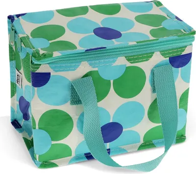 Produktbild von Rex London - Lunch Tasche, Kühltasche, Lunch bag mit Reißverschluss - Daisy blue / green