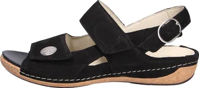 Produktbild von Waldläufer Heliett Sandalen Herausnehmbares Fußbett, Aus hochwertigem Nubukleder, Klettverschluss und Druckknopf