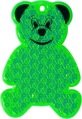 Produktbild von Reflektor "Bär" transparent-grün