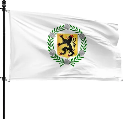 Productafbeelding van Gemeentevlag Fleurus, 90 x 150 cm, polyester, geschikt voor vlaggenmast