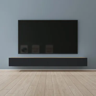 Produktbild von Mai & Mai Fernsehschrank Verdeckter Griff mit Soft-Close Lowboard Hängeschrank für Wohnzimmer in Kerneiche + Matt Anthrazit BTH: 280x40,2x30 cm Fernsehschrank02