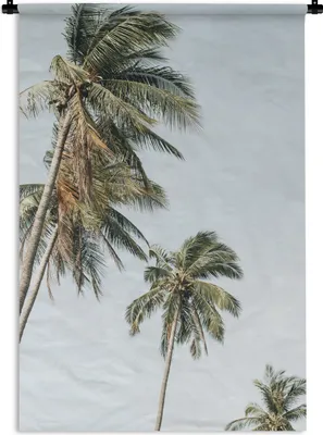 Produktbild von MuchoWow® Wandteppich Wandbehang Palmen - Sommer - Tropisch 60x90 cm Tapisserie Dekoration Wandtuch - Foto-Teppich - Abwaschbar