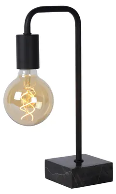 Produktbild von Tischlampe Metall E27 35 cm Schwarz Vintage Tischleuchte