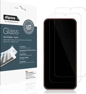 Produktbild von 2x Schutzfolie für Ulefone Note 8P - Anti-Shock 9H Folie dipos Glass Kunststoffglas