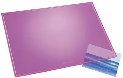 Obrázok produktu pre Runner 32625 Podložka na písanie DURELLA - 53 x 40 cm, priesvitná neónovo ružová