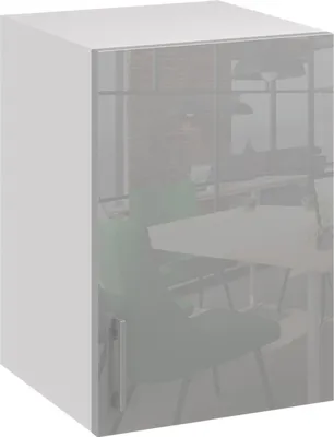 Produktbild von Roe Furniture | Küchenhängeschrank 45 cm - Grau – Glanzgrau - Küchenhängeschränke - Küchenzeilen - Küchen Hängeschrank - Küche - G45