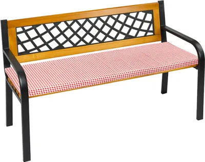 Produktbild von Glatte Sitzbank - 40x140 cm - Rot