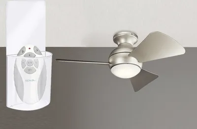 Produktbild von Kleiner Deckenventilator leise mit Licht und Fernbedienung, Outdoor & Badezimmer