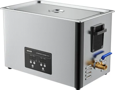Produktbild von 30-Liter-Ultraschallreiniger, professionelles Ultraschallreinigungsgerät mit Reinigungskorb und Digitalanzeige, 480 W Edelstahl-Industriereinigungsgerät mit 40 kHz für Teile, Vergaser und Instrumente