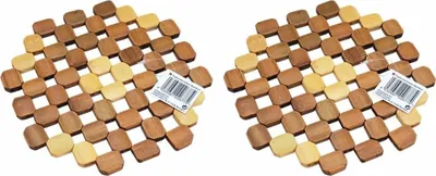 Produktbild von 2x Pfannen- & Topfuntersetzer Holz Tischuntersetzer Untersetzer
