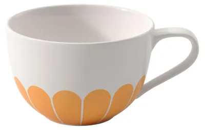 Zdjęcie produktu dla Villeroy & Boch Fleur, Pojedyńczy, 0,3 l, Filiżanka, Cappuccino, Biały, Żółty, Porcelana