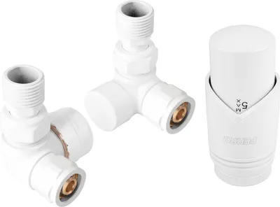 Produktbild von Dekoratives Thermostat-Set Typ ZTO30WH, axial, weiß, ohne Voreinstellung