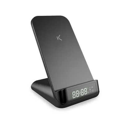Obrázok produktu pre Ksix BXCQI17, Digitálny budík, Obdĺžnik, Čierna, °C, 15 W, 72,5 mm