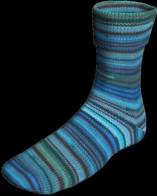 Produktbild von Lang Yarns - Super Soxx Color 4-fach Capital Cities 0343 blau