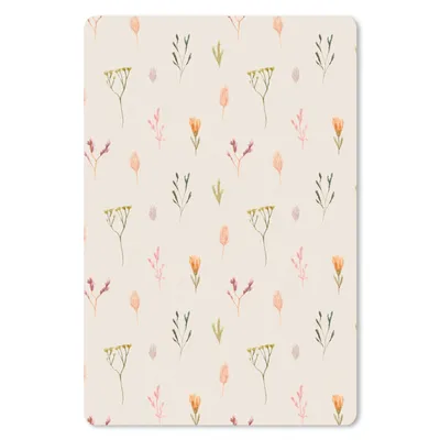 Produktbild von MuchoWow® Mauspad Mousepad Vintage - Pflanzen - Pastell 18x27 cm - Mousepads - Maus Mat - Pad - Mausunterlage