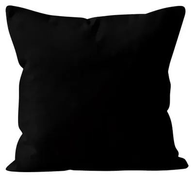 Kissenbezug Polyester Schwarz 40x40 cm 4er-Set