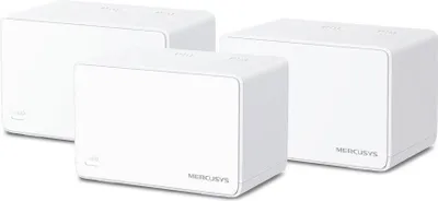 Produktbild von Router WiFi TP-Link Mercusys Halo H90X(3-pack) WiFi 6, AX6000, 1x 2.5 GLAN, 2x GLAN