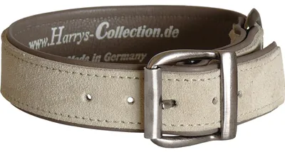 Produktbild von Hundehalsband aus feinstem Leder in vielen Farben von 28-48 cm