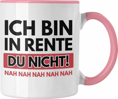 Produktbild von Trendation - Renter Tasse mit Spruch Ruhestand Geschenk Rente Mann Lustig Renteneintritt Abschiedsgeschenk Pension Sprüche (Rosa)