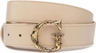 Zdjęcie produktu dla Pasek damski GUESS kremowy S – elegancki dodatek do każdego stylu
