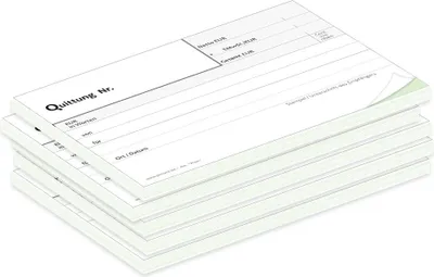 Image de PRICARO Bloc de quittances avec copie "Plain", A6, 5 pièces
