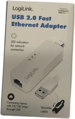 Immagine prodotto di Adattatore Usb 2.0 Fast Ethernet di Logilink a Rj45 -