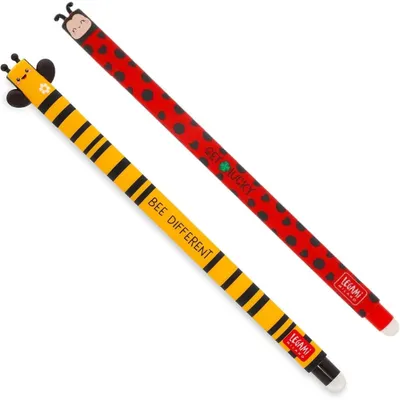 Produktbild von LEGAMI 2er Set Gel Stift LADYBUG und BIENE Stärke 0,7mm v5