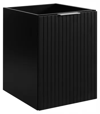 Zdjęcie produktu dla Szafka Łazienkowa Wisząca Pod Umywalkę 40X46 Cm Flisan Czarna Jednodrzwiowa