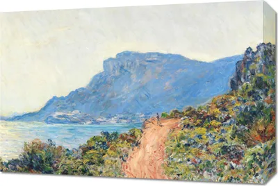 Image de Tableau 60 x 40 cm La Corniche près de Monaco, Monet Vintage au Salon