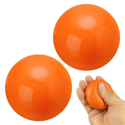 Productafbeelding van Set van 2 Handtrainers - Antistressballen voor Hand- en Vingertraining (Oranje)
