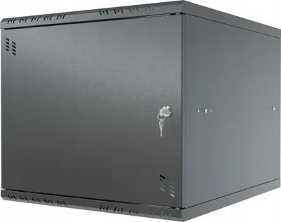 Produktbild von Serverschrank Netzwerkschrank 19 Zoll 9U 600mm RACK Metalltür Schwarz Stalflex