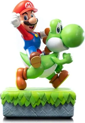 Produktbild von First 4 Figures Super Mario - Mario & Yoshi Statue 48 cm F4FSMMAYST