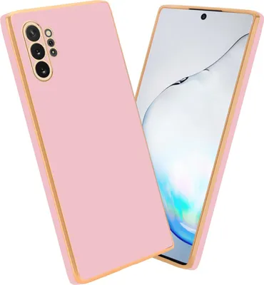 Produktbild von Cadorabo Schutzhülle für Samsung Galaxy NOTE 10 PLUS Hülle in Rosa Handyhülle TPU Silikon Kameraschutz Etui Case