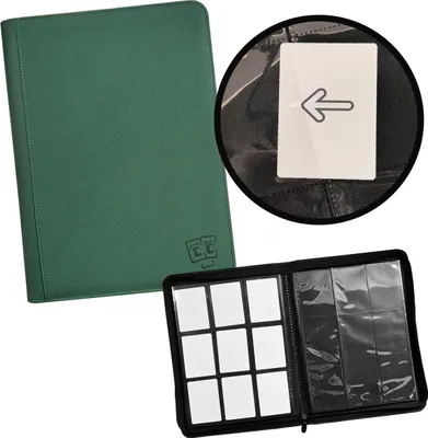 Produktbild von TCG Guru - 9er Pocket Zipper Binder Xenon Dunkel Grün