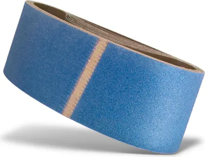 Produktbild von MENZER Blue Schleifbänder, 610 x 100 mm, f. Handbandschleifer, Zirkonkorund (10 Stk.) K120