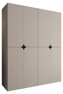 Produktbild von MIRJAN24 Kleiderschrank Espresso 180, Kleiderschrank, Garderobe (Farbe: Cashmere, Größe: 180 cm)