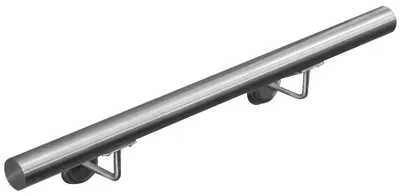 Obrázek produktu pro Zábradlí z nerezové oceli V2Aox, průměr: 4,2 cm, odolné proti korozi a povětrnostním vlivům, včetně montážního materiálu, držák, délka: 40 cm