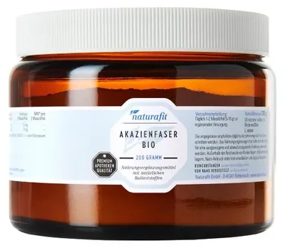 Obrázek produktu pro naturafit akáciová vláknina vprášku, 200 g prášku