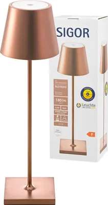 Obrázek produktu pro Nuindie LED dobíjecí stolní lampa venkovní stolní lampa IP54 bronzová Flex-Mood 2700/2200K