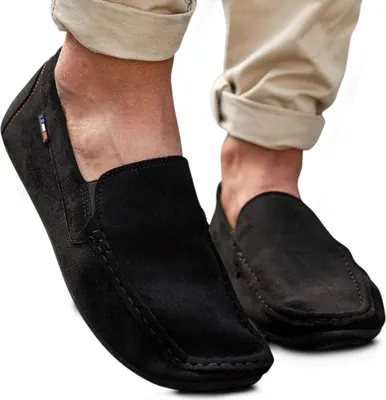 Produktbild von Herren Mokassins Halbschuhe Flats Freizeit Schlicht Baolikang Schwarz Gr.42