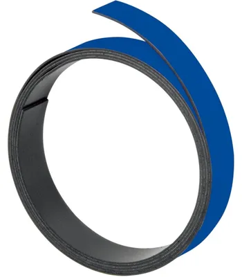 Image de Franken M80203 Magnetband - 100 cm x 10 mm, blau