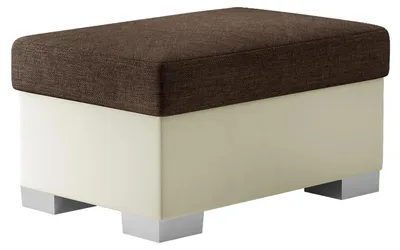 Obrázek produktu pro Čalouněný taburet EVREN 4 - hnědý / béžový