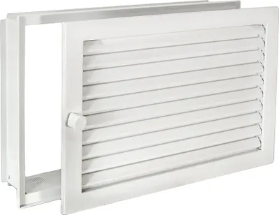 Produktbild von Warmluftgitter WGPB 3523 W Putzbündig Weiss 350 x 230mm Zuluft Abluftgitter