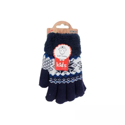 dunkelblaue Handschuhe