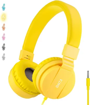 Produktbild von Kopfhörer Kinder Faltbarer Leichte Headsets für Kinder On Ear Audio Kopfhörer für Kinder Handys Smartphones iPhone Laptop Computer mp3