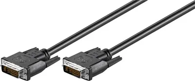 Produktbild von Valueline CABLE-198, 1,8 m, DVI-I, DVI-I, Schwarz, Nickel, Männlich/Männlich