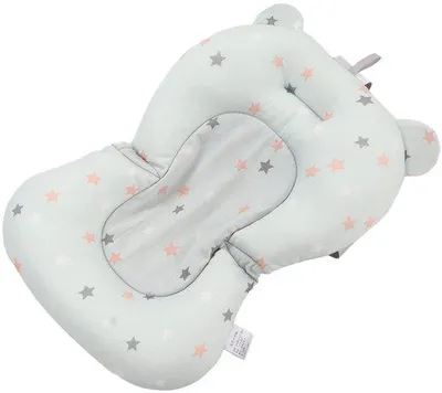 Productafbeelding van Opvouwbaar babybadkussen - Katoen/piepschuim - Geschikt voor baby's van 0-12 maanden - Comfortabel - Veilig
