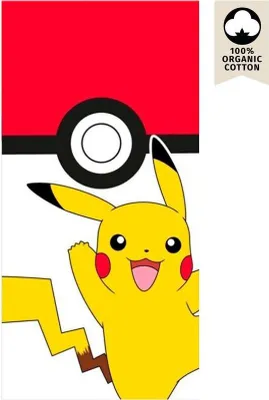 Zdjęcie produktu dla Nintendo - Ręcznik plażowy Pikachu Pokeball, bawełnowy, akcesorium premium
