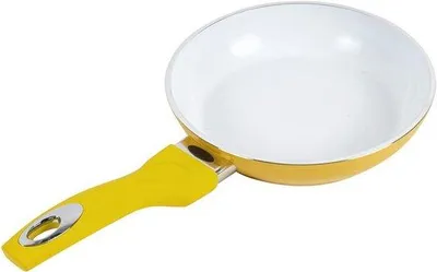 Productafbeelding van Keramische Koekenpan Ø 20 cm - Gele Kleur, Geschikt Voor Alle Fornuizen
